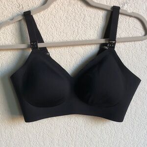 Momcozy Nursing Bra Black Large Clip Down